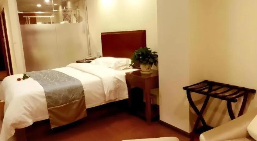 Bed in GreenTree Inn JinDeZhen People Square Taoxichuan Wenchuang Street