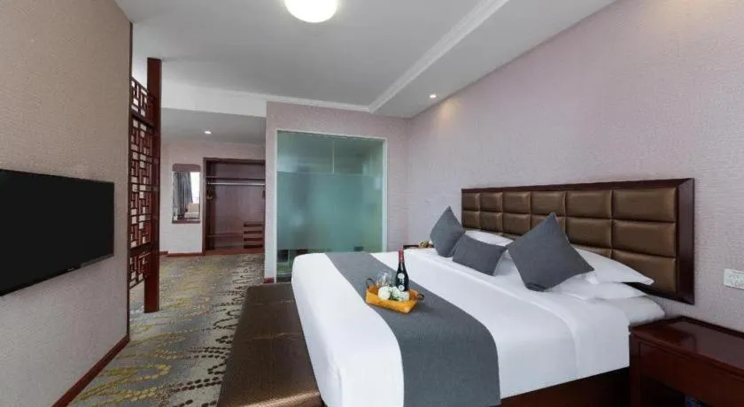 Bed in GreenTree Inn JinDeZhen People Square Taoxichuan Wenchuang Street