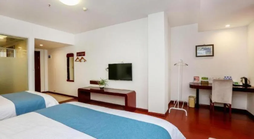 Bed in GreenTree Inn JinDeZhen People Square Taoxichuan Wenchuang Street