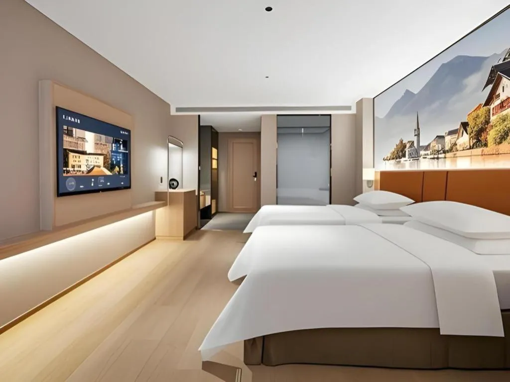 Bed in Vienna Classic Hotel Suzhou Likou Furniture Market Metro Station