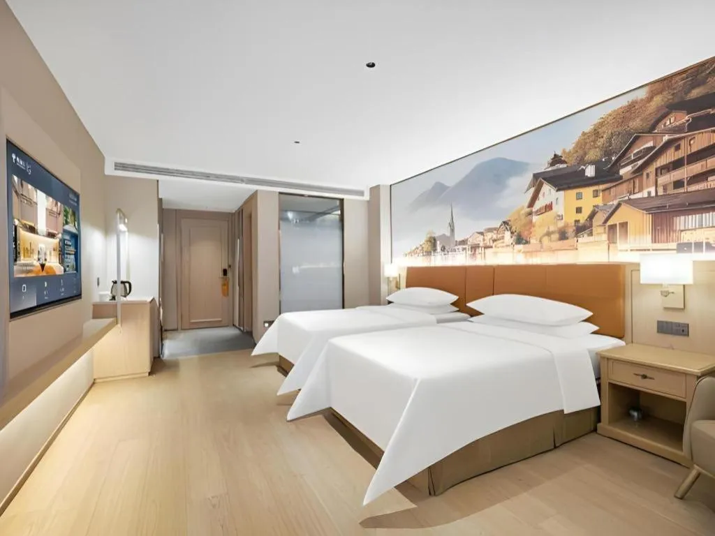 Bed in Vienna Classic Hotel Suzhou Likou Furniture Market Metro Station