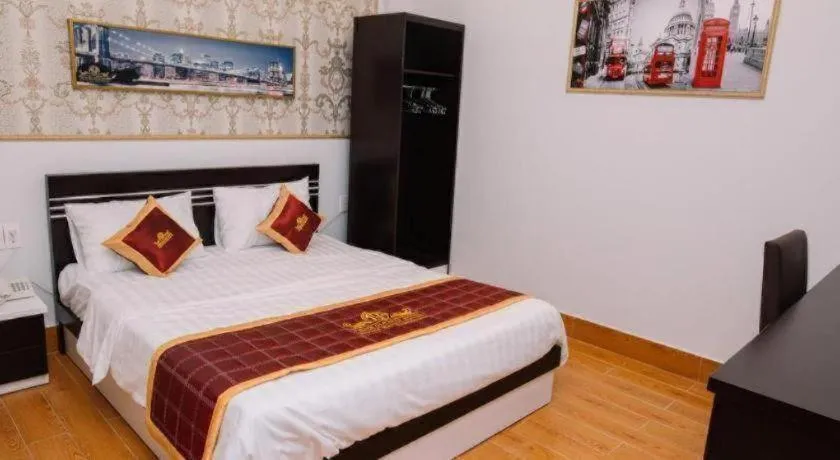 Bed in Thinh Gia Phat Hotel Hoang Hoa Tham
