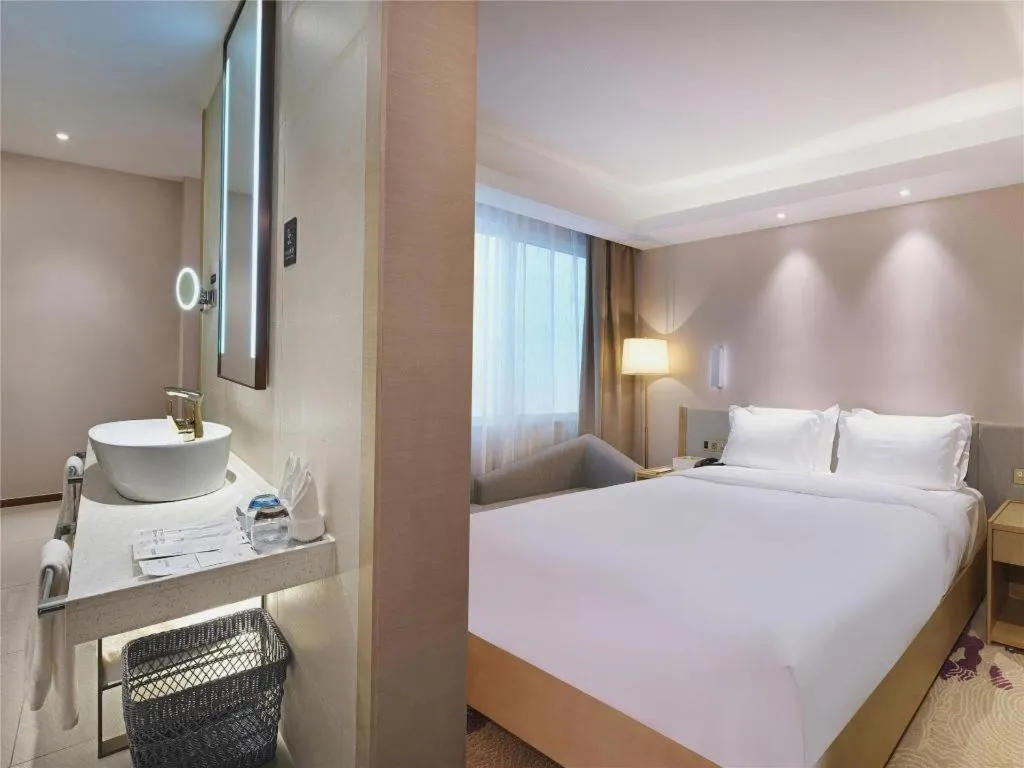 Bed in Lavande Hotel Yangzhou Railway Station Jiangwang RT-Mart