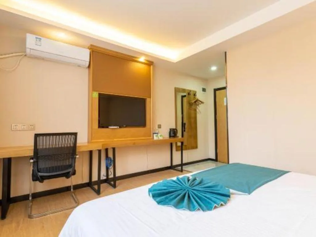 Bed in GreenTree Inn Huangshi Huahu Development Zone Daquan Road