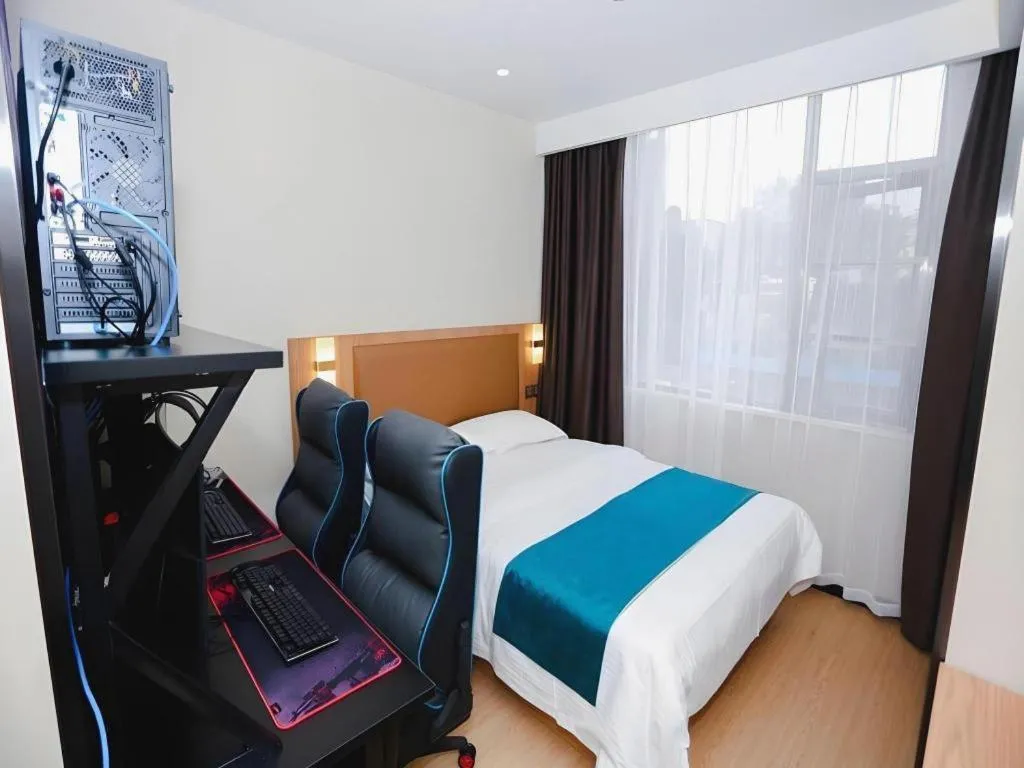 Bed in GreenTree Inn Huangshi Huahu Development Zone Daquan Road