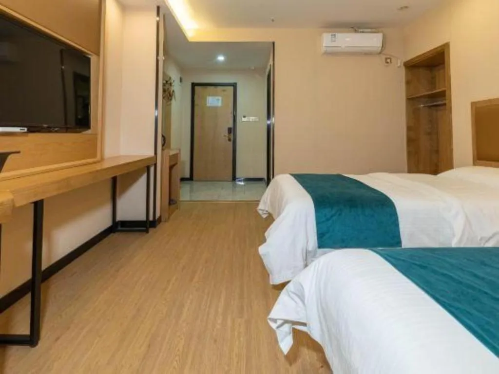Bed in GreenTree Inn Huangshi Huahu Development Zone Daquan Road