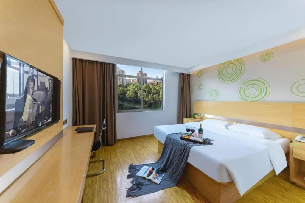 Bed in GreenTree Inn Huangshi Huahu Development Zone Daquan Road