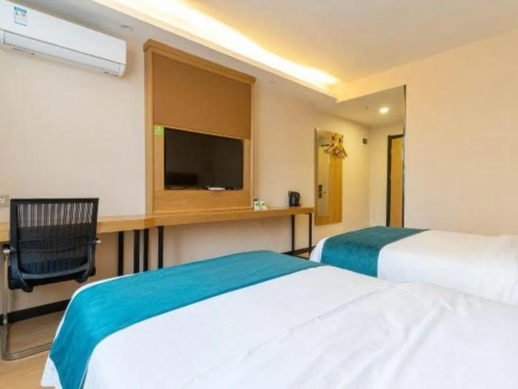 Bed in GreenTree Inn Huangshi Huahu Development Zone Daquan Road