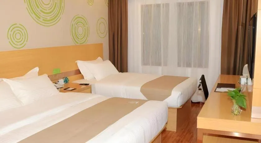 Bed in GreenTree Inn Huangshi Huahu Development Zone Daquan Road
