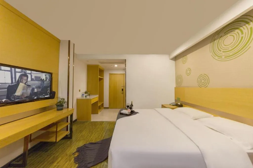 Bed in GreenTree Inn Huangshi Huahu Development Zone Daquan Road