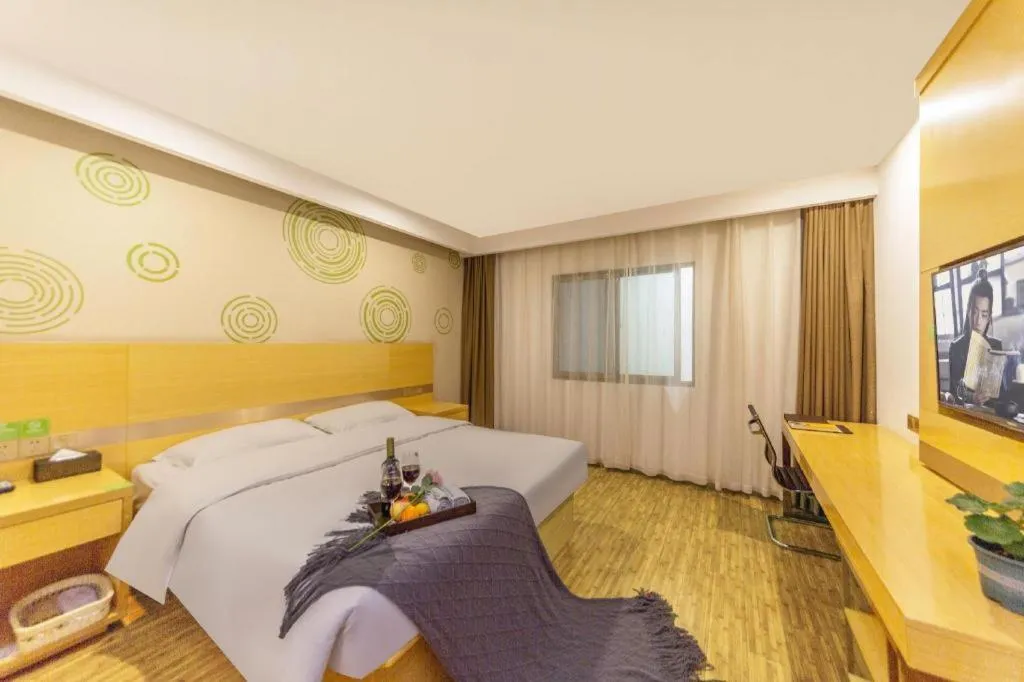 Bed in GreenTree Inn Huangshi Huahu Development Zone Daquan Road