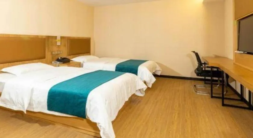 Bed in GreenTree Inn Huangshi Huahu Development Zone Daquan Road