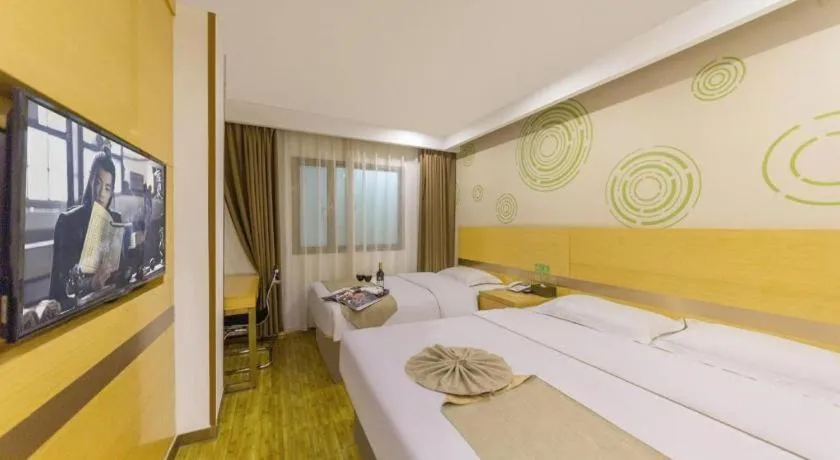 Bed in GreenTree Inn Huangshi Huahu Development Zone Daquan Road