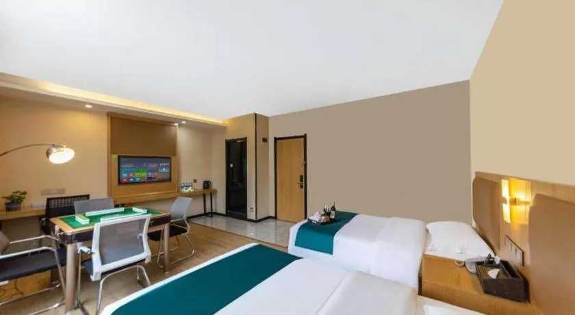 Bed in GreenTree Inn Huangshi Huahu Development Zone Daquan Road