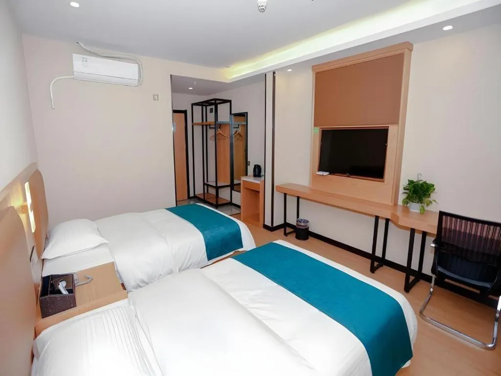 Bed in GreenTree Inn Huangshi Huahu Development Zone Daquan Road