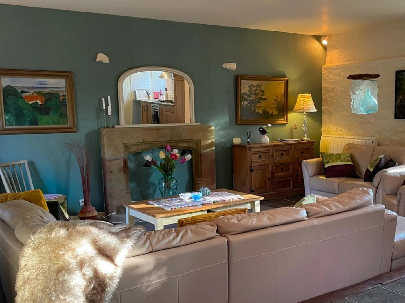 Living room in La Lande