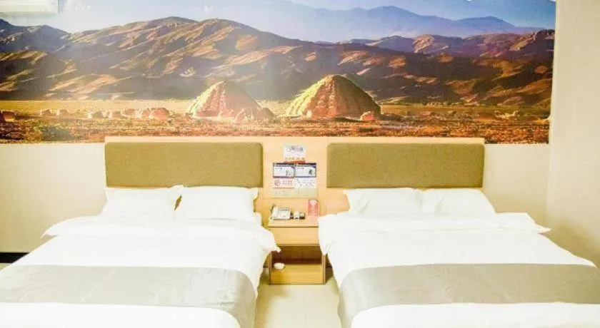 Bed in Thank Inn Hotel Ningxia Yinchuan Xixia District Tongxin Road