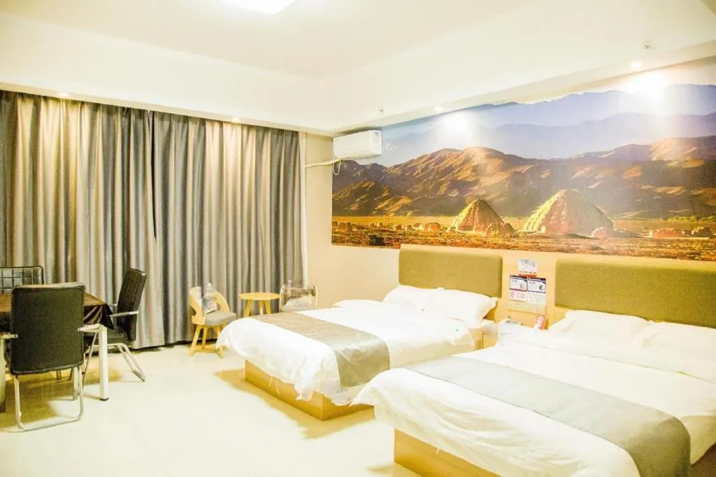 Bed in Thank Inn Hotel Ningxia Yinchuan Xixia District Tongxin Road