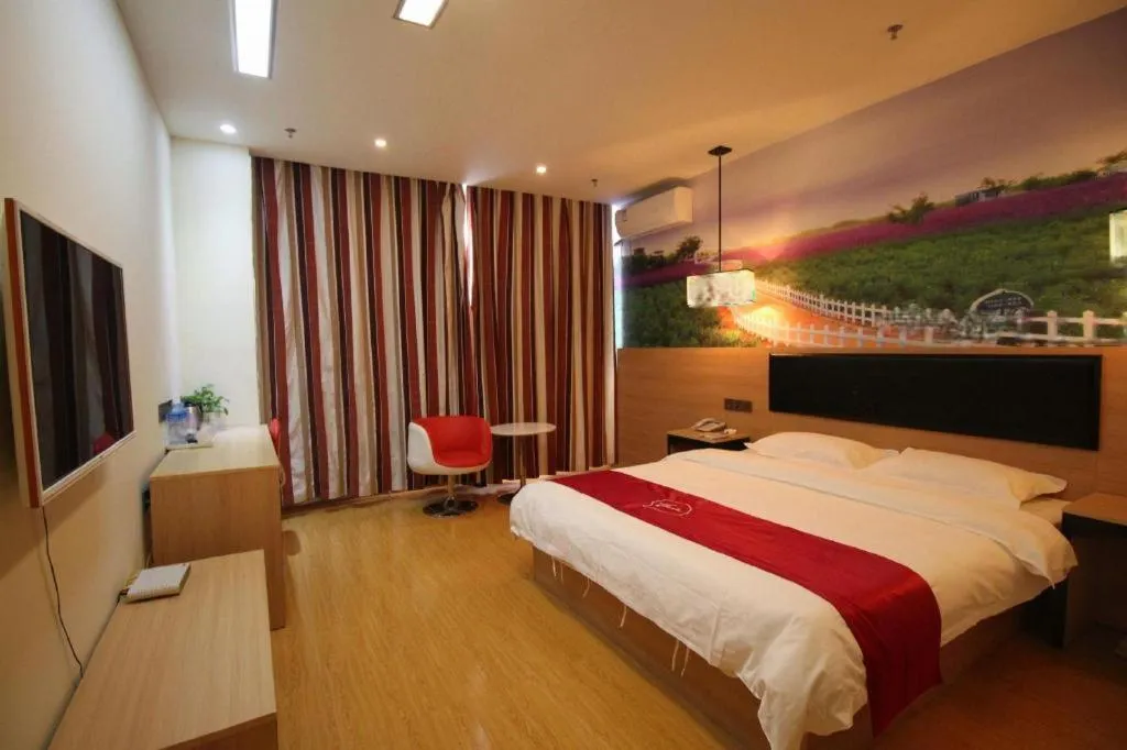 Bed in Thank Inn Hotel Ningxia Yinchuan Xixia District Tongxin Road