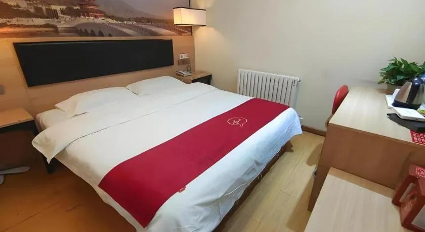 Bed in Thank Inn Hotel Ningxia Yinchuan Xixia District Tongxin Road