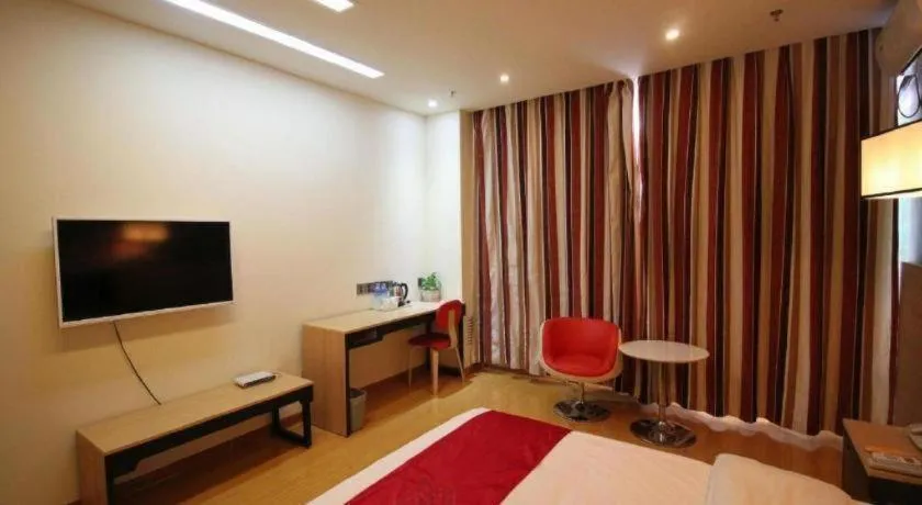 Bed in Thank Inn Hotel Ningxia Yinchuan Xixia District Tongxin Road