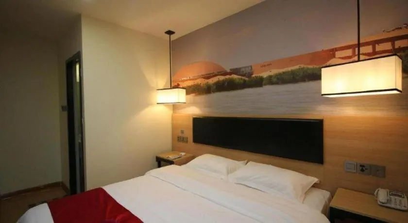 Bed in Thank Inn Hotel Ningxia Yinchuan Xixia District Tongxin Road