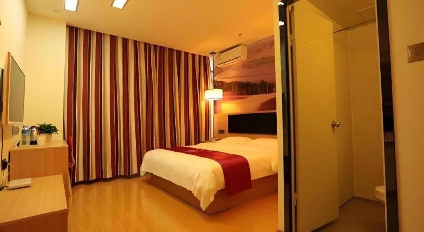 Bed in Thank Inn Hotel Ningxia Yinchuan Xixia District Tongxin Road