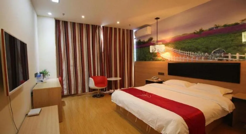 Bed in Thank Inn Hotel Ningxia Yinchuan Xixia District Tongxin Road