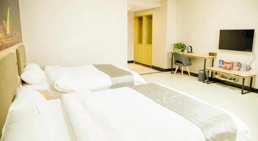 Bed in Thank Inn Hotel Ningxia Yinchuan Xixia District Tongxin Road