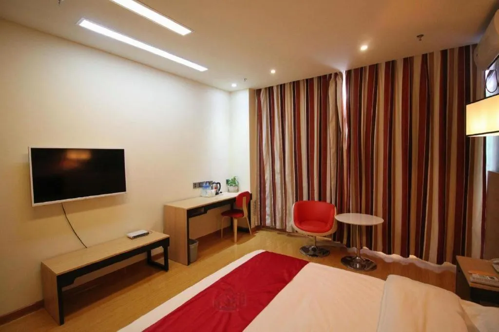 Bed in Thank Inn Hotel Ningxia Yinchuan Xixia District Tongxin Road