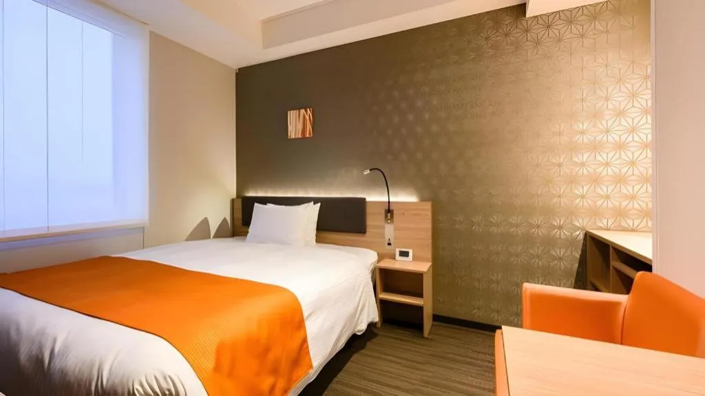 Bed in KEIKYU EX INN Haneda Innovation City 2 minutes walk from HICity Exit of Tenkubashi Station