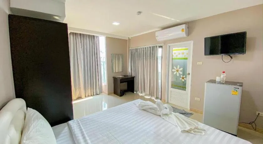 Bed in Delighted Bangkok Hotel