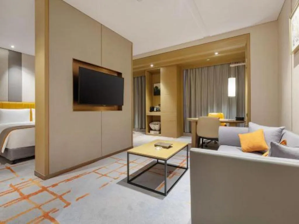 Bed in Hui Feng Wan Yun Hotel Hefei