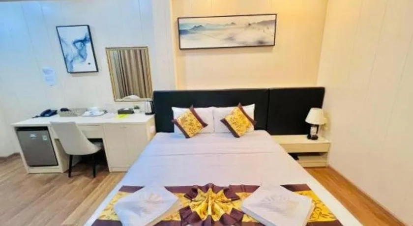 Bed in Truc Huyen Hotel
