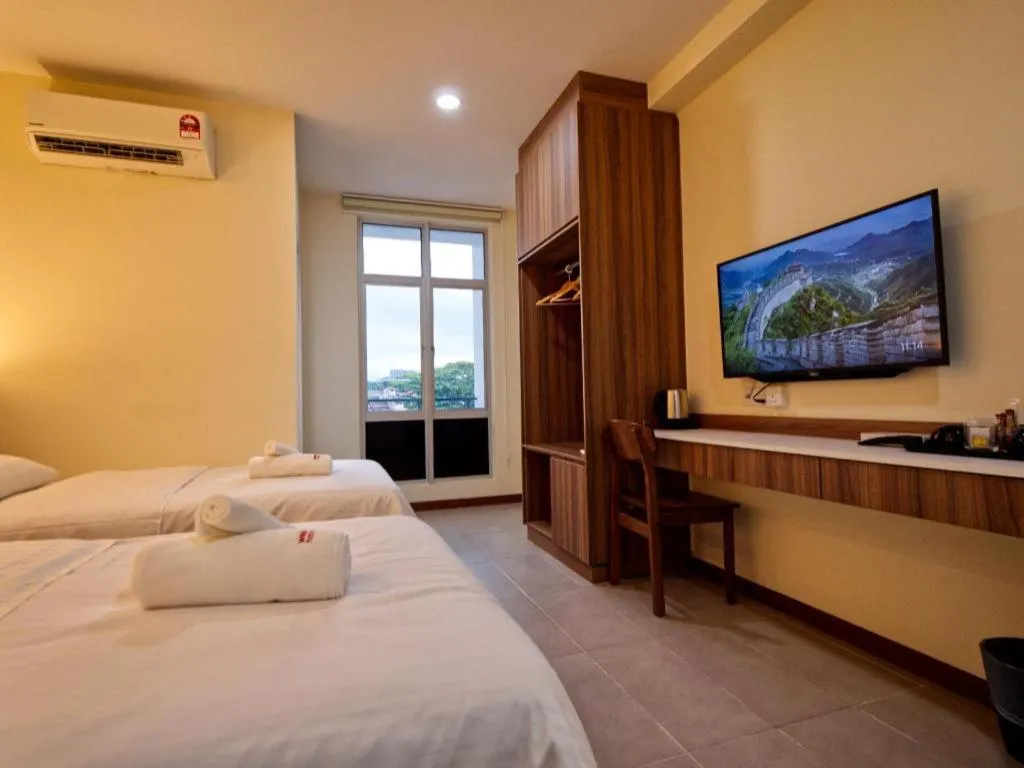 Bed in Weiss Hotels Kepong Baru