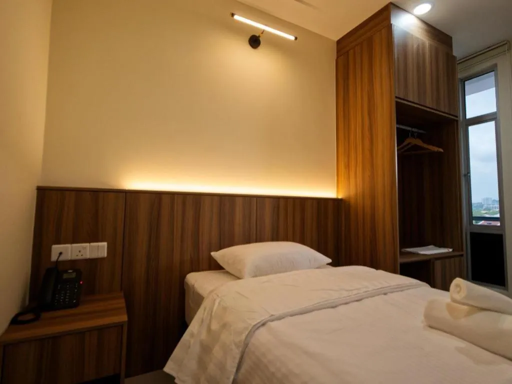 Bed in Weiss Hotels Kepong Baru