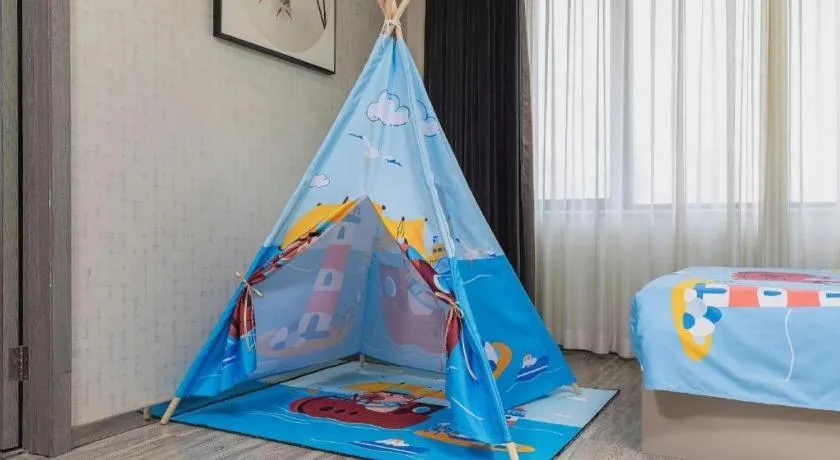 Bed in Jinjiang Metropolo Hotel Shenyang Country Garden Datong Lake Subway Station Branch