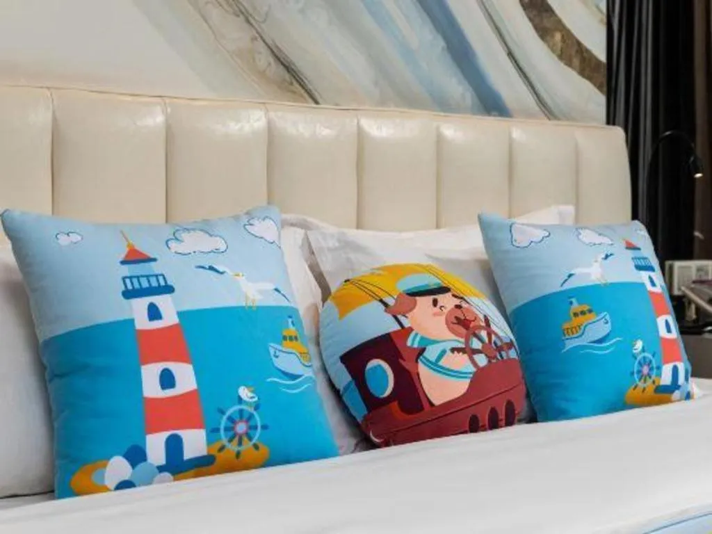 Bed in Jinjiang Metropolo Hotel Shenyang Country Garden Datong Lake Subway Station Branch