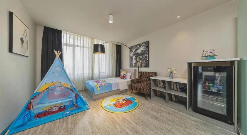 Bed in Jinjiang Metropolo Hotel Shenyang Country Garden Datong Lake Subway Station Branch