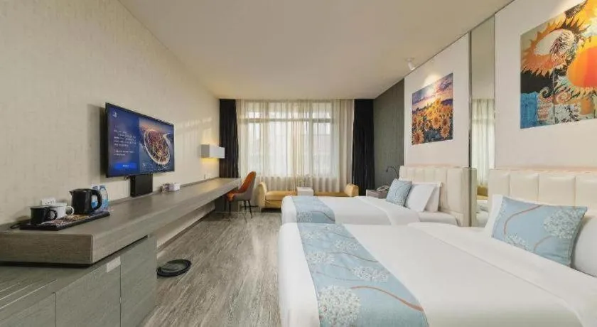 Bed in Jinjiang Metropolo Hotel Shenyang Country Garden Datong Lake Subway Station Branch