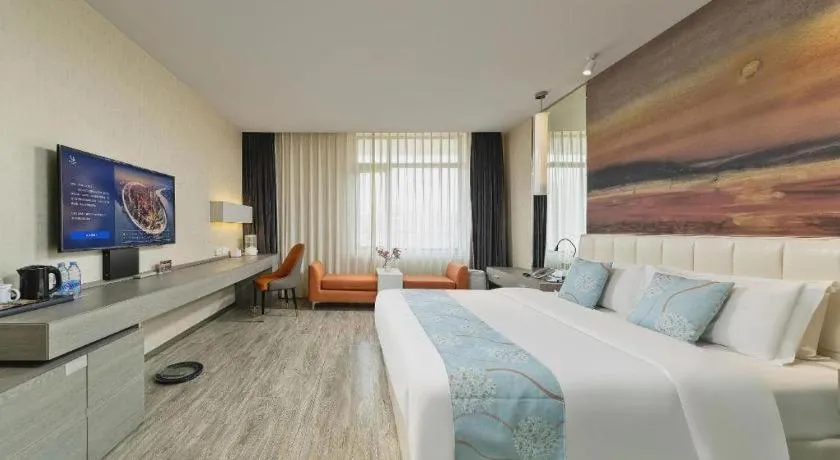 Bed in Jinjiang Metropolo Hotel Shenyang Country Garden Datong Lake Subway Station Branch