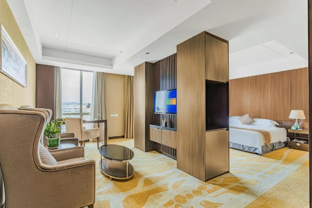 Bed in Santavan Hotel Shenzhen Guangming