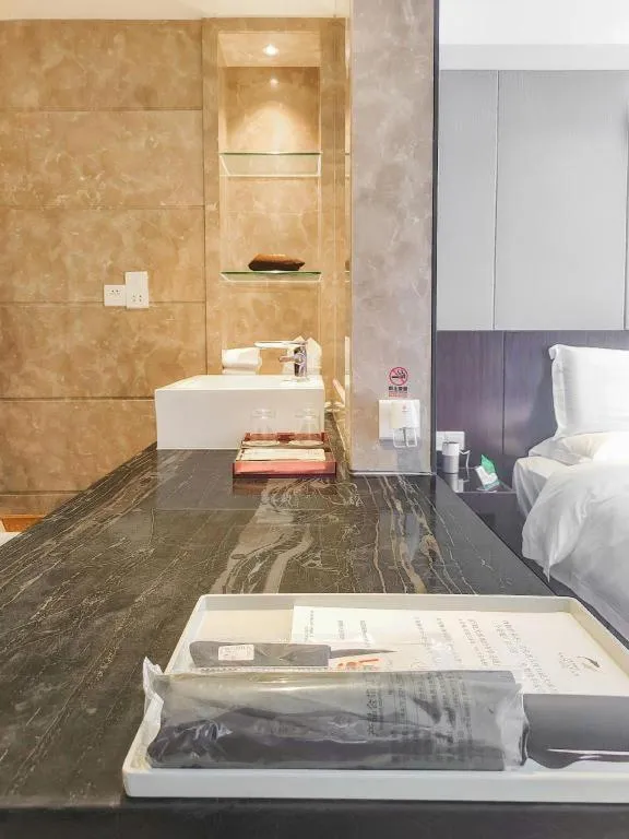 Bed in Santavan Hotel Shenzhen Guangming