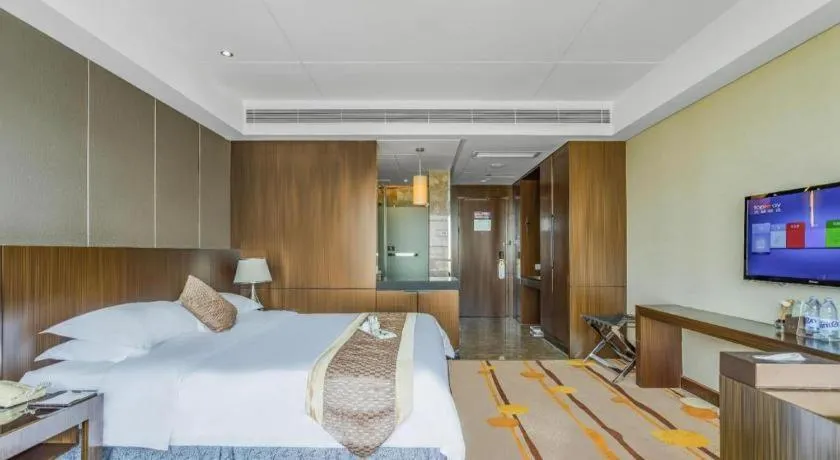 Bed in Santavan Hotel Shenzhen Guangming