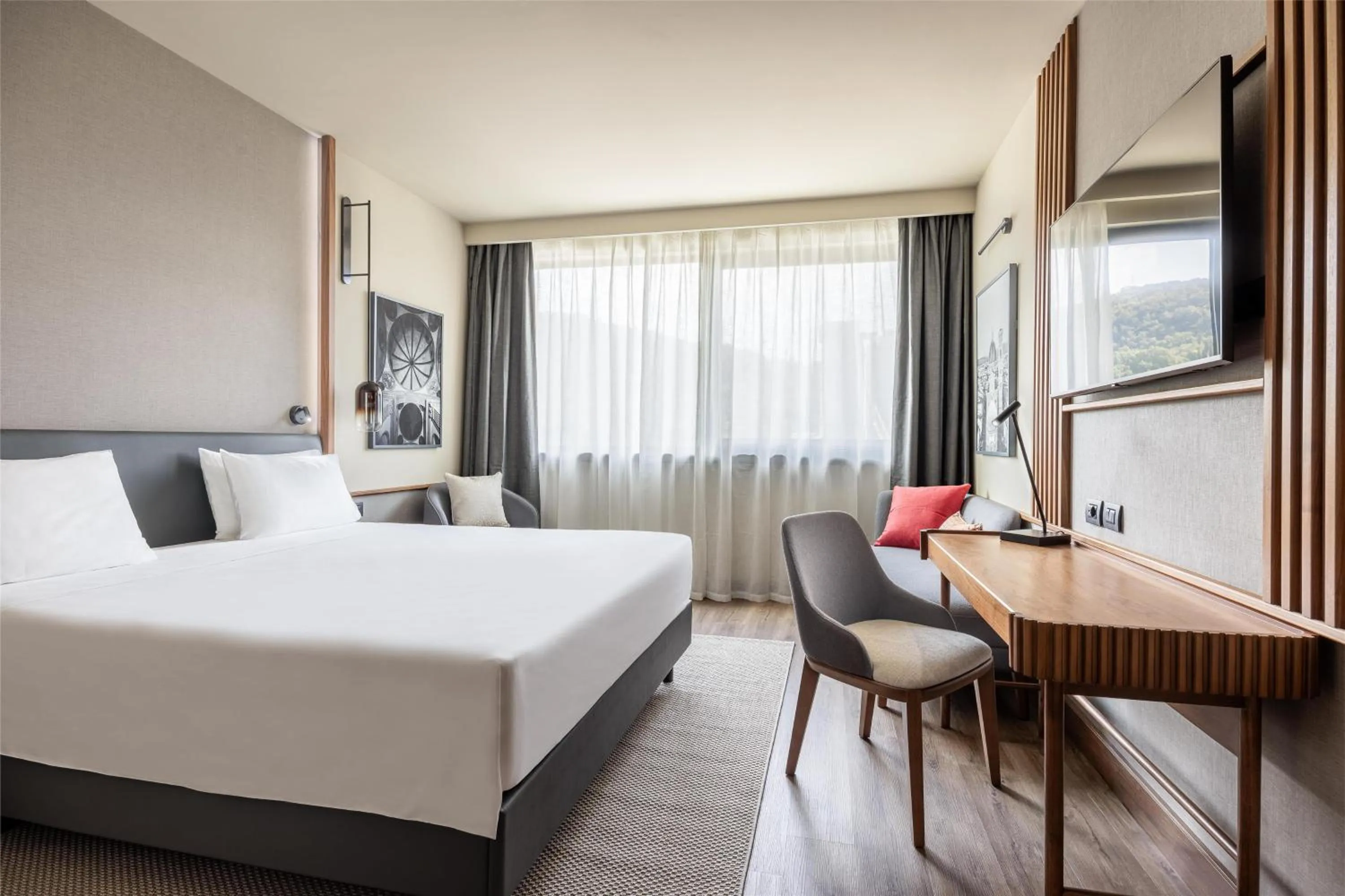 Bedroom, Bed in Radisson Blu Hotel, Florence