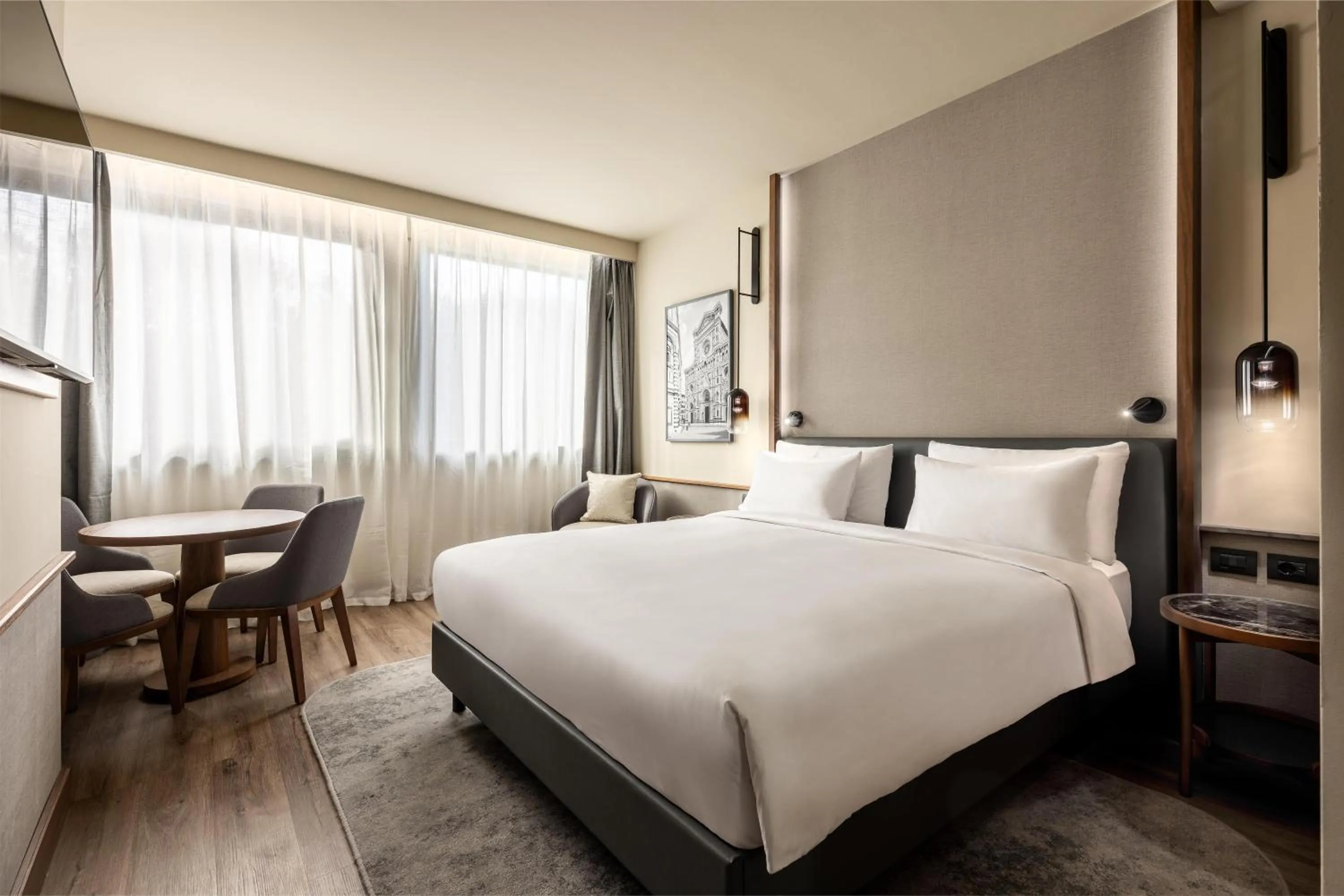 Bedroom, Bed in Radisson Blu Hotel, Florence