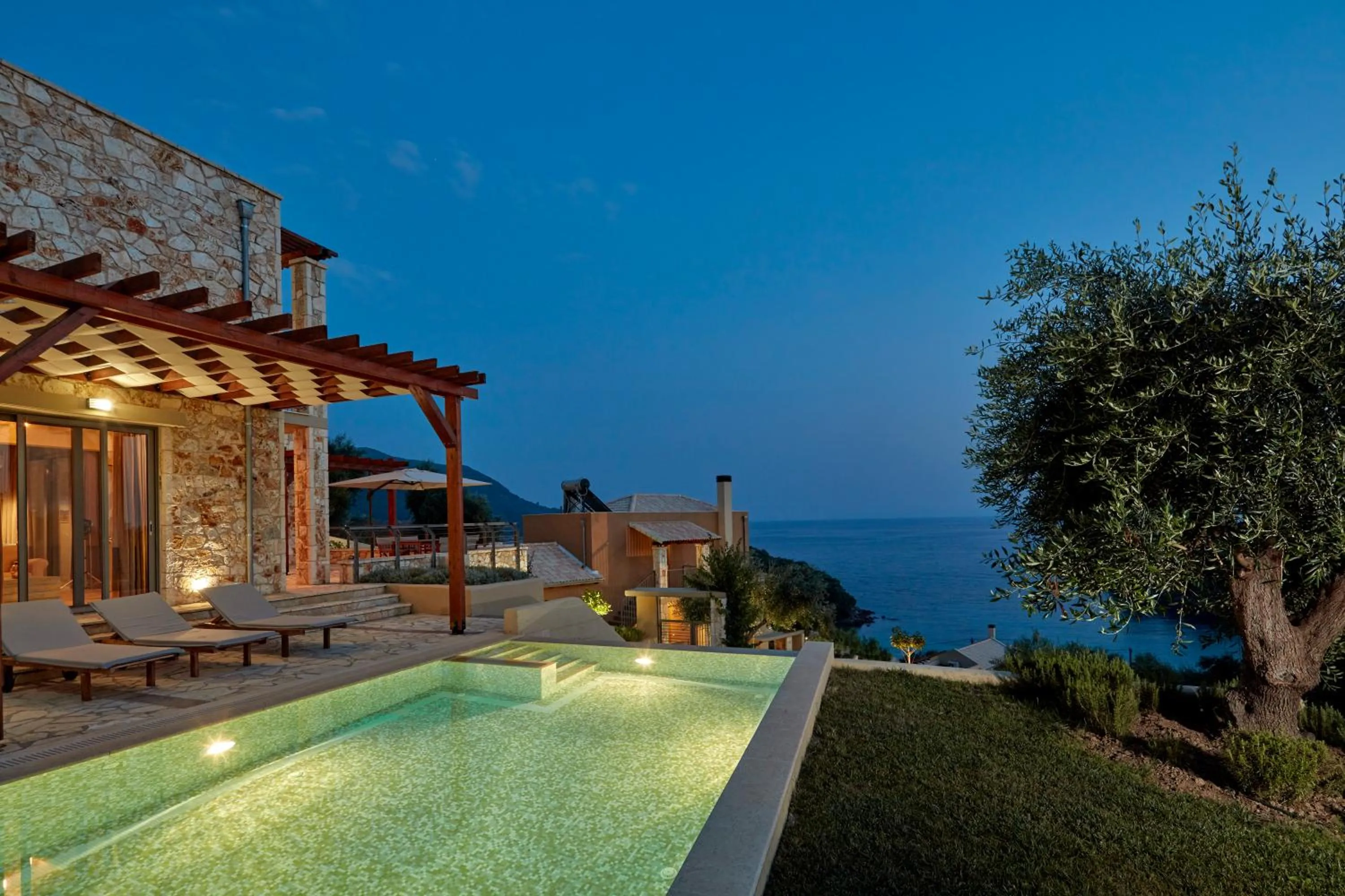 Patio in Sivota Seascape Luxury Villas & Residences