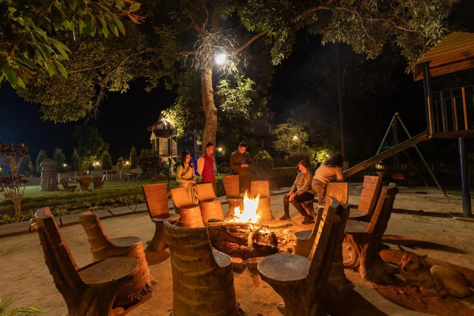 Garden in Summit Green Lake Tea Resort & Spa