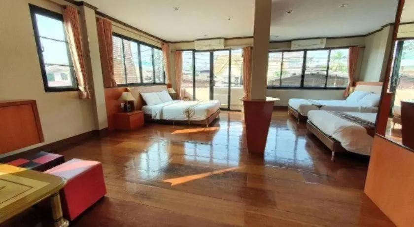 Bed in Kwan Phayao Villa