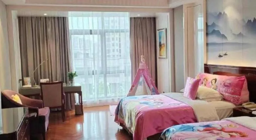 Bed in GreenTree Eastern Yancheng Binhai County Aobaolia Beichen Hotel